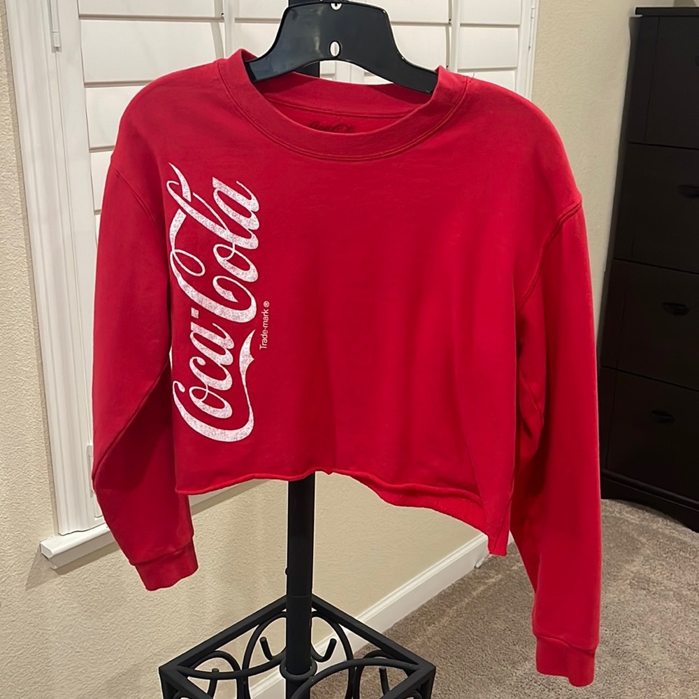 Coca-Cola red cropped long sleeve